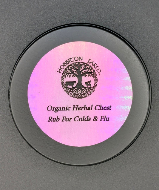 Organic Herbal Chest Rub for Colds and Flu