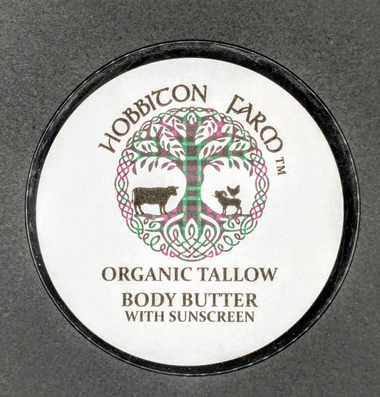 Organic Tallow Body Butter with Sunscreen